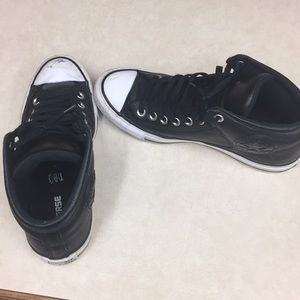 Black high top Converse
